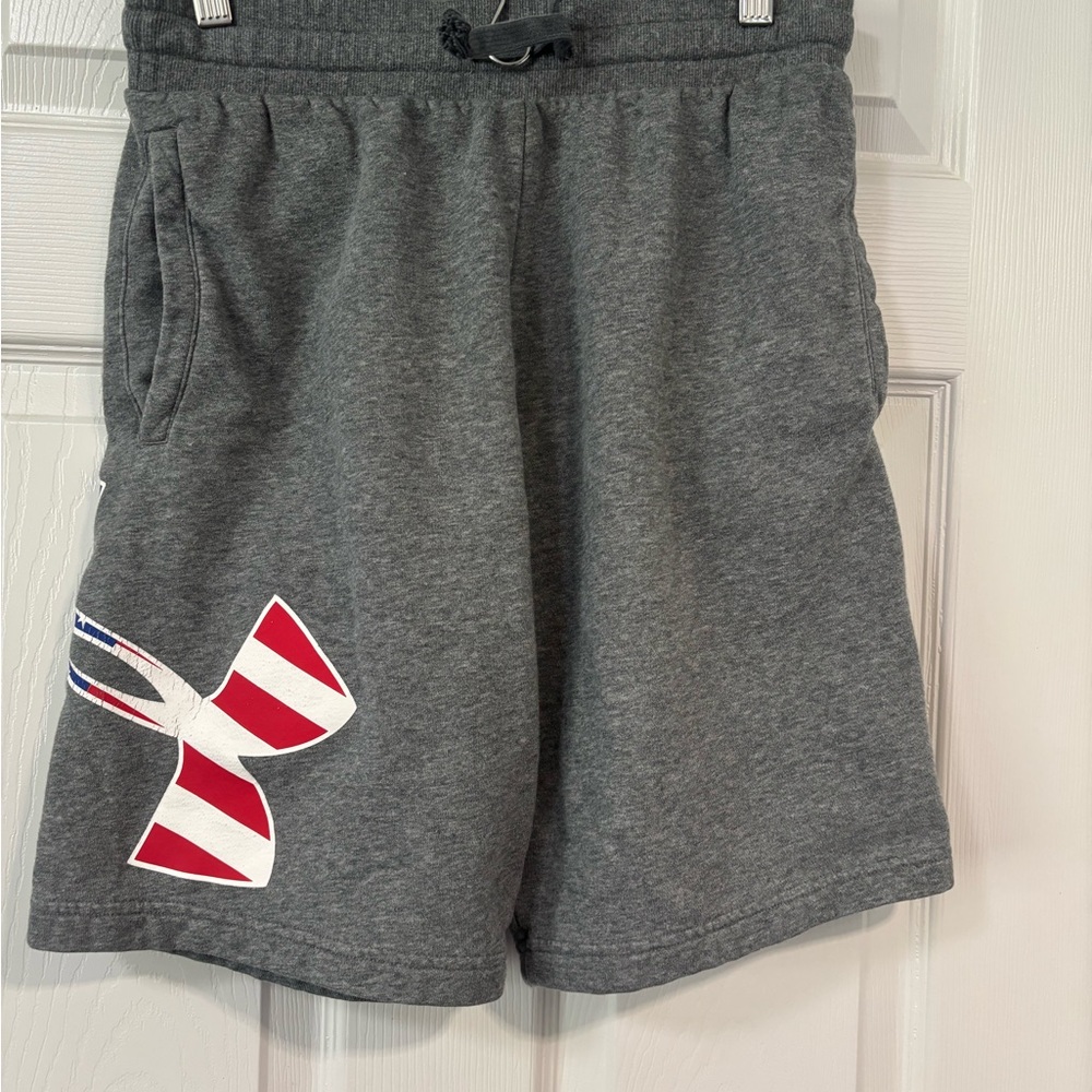 Under Armour Gray Athletic Shorts with Logo